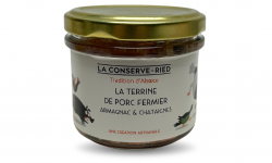 Les foies gras du Ried - Terrine de porc Armagnac et châtaignes 90 G