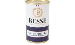 Foie Gras BESSE - Bloc de foie gras de canard 30% morceaux 200g