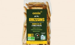 Omie - Gressins aux graines de lin bio - ingrédients italiens - 200 g