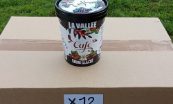 Les Glaces de la Vallée - PACK 12 Crèmes glacées  au Café "la Vallée" 500 ml