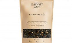 Esprit Zen - Thé Vert "Samba Fruitée" - fruits de la passion - mirabelle - Sachet 100g