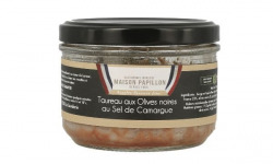 Maison PAPILLON - Artisan depuis 1955 - Terrine de Taureau aux Olives Noires et Sel de Camargue 160g