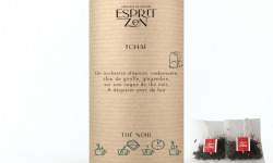 Esprit Zen - Thé Noir "Tchaï" - gingembre - cannelle - cardamome - Boite de 20 Infusettes