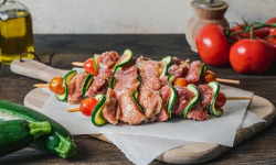 Maison BAYLE - Champions du Monde de boucherie 2016 - Brochette de veau marinées thym citron - 1kg - Barbecue