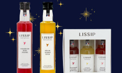 Sirops Lissip - Pack "Noël" - Assortiment de 2 sirops et 1 coffret cadeau