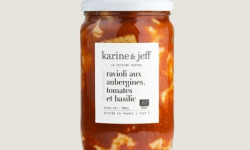 Karine & Jeff - Ravioli aux aubergines, tomate et basilic 680g