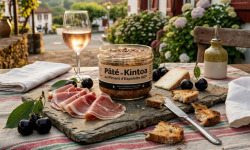 Charcuterie Aubard - Lot de 4 Pâté Basque de KINTOA au Piment d'Espelette AOP 4x180g