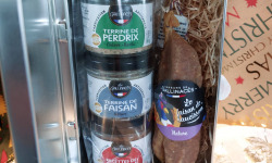 Terre de Gallie - COFFRET BOITE A SUCRE TERRINE ET RILLETTE LES GALLINACES ET SAUCISSON