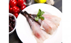 Poissonnerie Paon - Queue de lotte - Petite : A la pièce, 200g - 400g, Queue de lotte avec peau