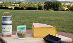Ferme des Petits Monts - Raclette fermière SARRIETTE BIO au lait cru - Quart Meule 1,5 kg