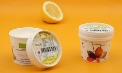 Le Jardinier Glacier - Sorbet Citron de Sicile avec zeste maison - 140ml X8