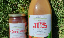 Massot Delphine et Garrigue Marc - Lot 7 Pur Jus BIO de nectarines blanches  et 6 Confitures BIO