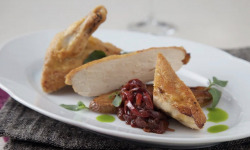 Des Poules et des Vignes à Bourgueil - 4 suprêmes  de Géline de Touraine cuits