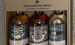 Distillerie de l'Anjou - Coffret de dégustation 3 bouteilles 20cl - Spirit malt + Rhum + Gin -Produit en Anjou