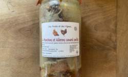 Des Poules et des Vignes à Bourgueil - 6 Manchons  et Ailerons de canard confit