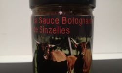 Domaine de Sinzelles - Sauce bolognaise cuisinées de Bœuf Race Salers BIO - Bocal de 400 g