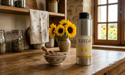 Huilerie d'Auron - Huile vierge de tournesol oléique BIO - Origine France - 0,25L