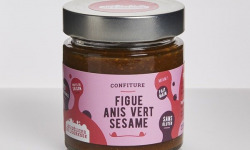 Les Délices de l’Ogresse - Confiture Bio Figue, Anis Vert et Sésame 6x220g