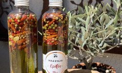 Les amandes et olives du Mont Bouquet - Huile d'olive Épicée