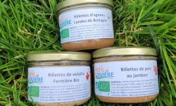 Le Pré de la Rivière - Trio de Rillettes : Porc, Agneau et volailles 3x200g