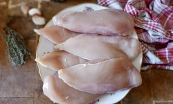 EARL Plumes et Laines - Blancs de Poulet Fermier Cou Nu 2kg