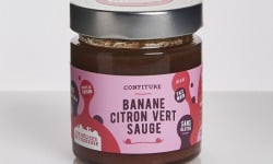 Les Délices de l’Ogresse - Confiture Bio Banane, Citron Vert et Sauge 220g