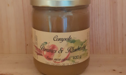 Les Vergers de la Vautée - Compote Pomme-Rhubarbe