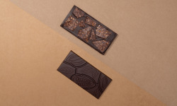 Basile et Téa - Tablette Nougatine cacaotée Noir 72% 100g