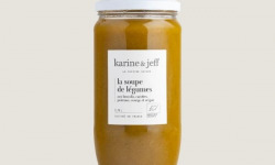 Karine & Jeff - Soupe de légumes - Aux brocolis, carottes, poireaux, courge et origan 78cl