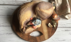 Les poulets de la Marquise - [Précommande] Pintade fermière BIO - 1,6 Kg