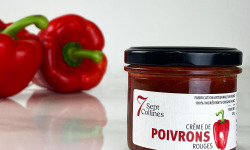 Sept Collines - Tartinable apéritif - Crème De Poivrons Rouges 100 g
