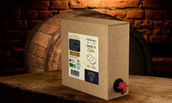 Vinaigres le petit Bio - Vinaigre de Cidre bio avec la mère, Affiné en fût de chêne - BIB 3l