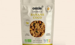 Omie - Granola banane noix de coco - avoine français - 330 g