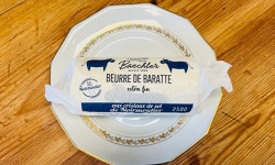 Ferme Sereine en Périgord - Beurre BAECHLER de Baratte pasteurisé X10 - cristaux Sel de Noirmoutier à 82% de MG - 250g - Extr