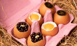 Compagnie Générale de Biscuiterie - Boite de 6 oeufs (oeuf dur, oeuf coque, & oeuf caviar)