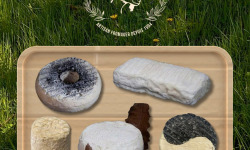 Fromagerie des Gors - Plateau de 5 fromages: anneau des Gors, briquette, chabichou AOP, Mothais sur feuille, duo des Gors