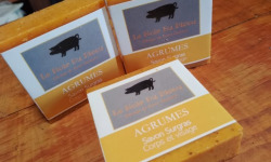 Le Noir du Picou Elodie Ribas - savon sur gras aux saindoux  parfum AGRUME