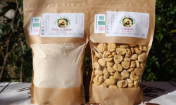 Nogales - Lot "salé" : Farine de châtaigne Bio 500g, Châtaignons Bio 500gr