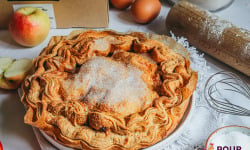 Ferme Sereine en Périgord - Grande Tourtière Pommes Armagnac pour 8 à 10 personnes - 960 g