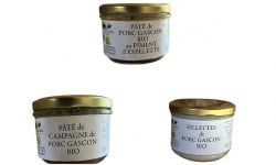 Ferme du Roussel - Coffret découverte 3 patés de porc gascon