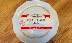 Ferme Sereine en Périgord - Beurre BAECHLER de Baratte – pasteurisé DEMI-SEL à 82% de MG - 250g - Extra fin