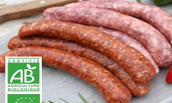 Ferme Bichet - Saucisses de bœuf BIO x12