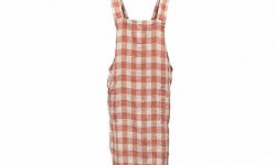 Maison de Vacances - Tablier Japonais - Toile Vintage Vichy marmelade - S/M
