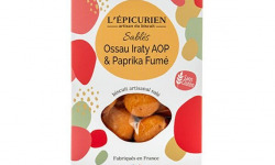 L'Epicurien - Biscuit Apéritif - Sablés Ossau Iraty AOP & Paprika Fumé - 120g