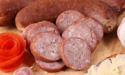 La Ferme du Louvier - Saucisson à l'ail fumé 400g de porc élevé en plein air