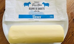 Ferme Sereine en Périgord - Beurre BAECHLER de Baratte – pasteurisé DOUX à 82% de MG - 1 kg - Extra fin