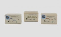 Ferme des bien-vivants - Lot de 3 savons au lait de chèvre
