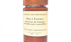 Secrets Incomparables - Pâte à Tartiner Noisette du Piémont IGP Chocolat Noir Croustillant 200g