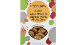 L'Epicurien - Biscuit Apéritif - Sablés Sainte-Maure de Touraine AOP & Ail des Ours - 120g