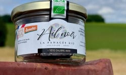 La Panacée bio - Tête d'ail noir Demeter en bocal - calibre 60/80